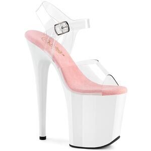 Flamingo 808 White w/ Pink Footbed